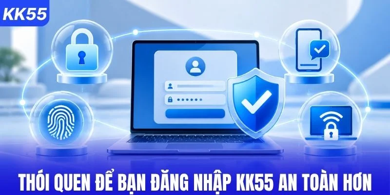 5 thói quen đăng nhập KK55 an toàn