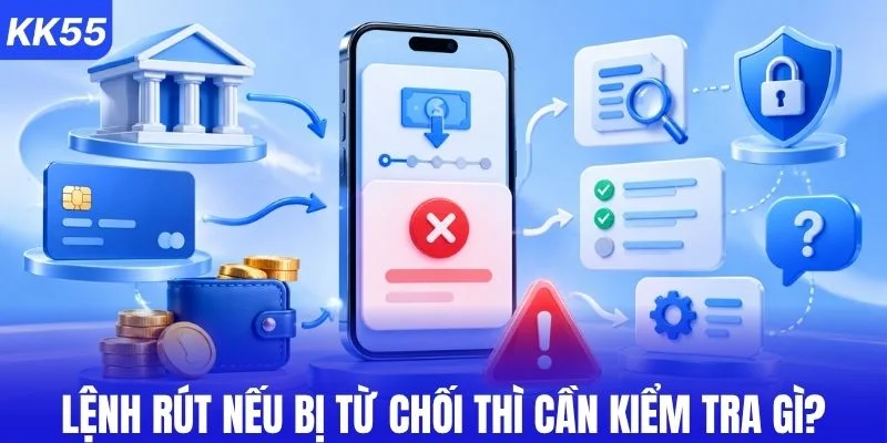 Lệnh rút bị từ chối cần kiểm tra gì?